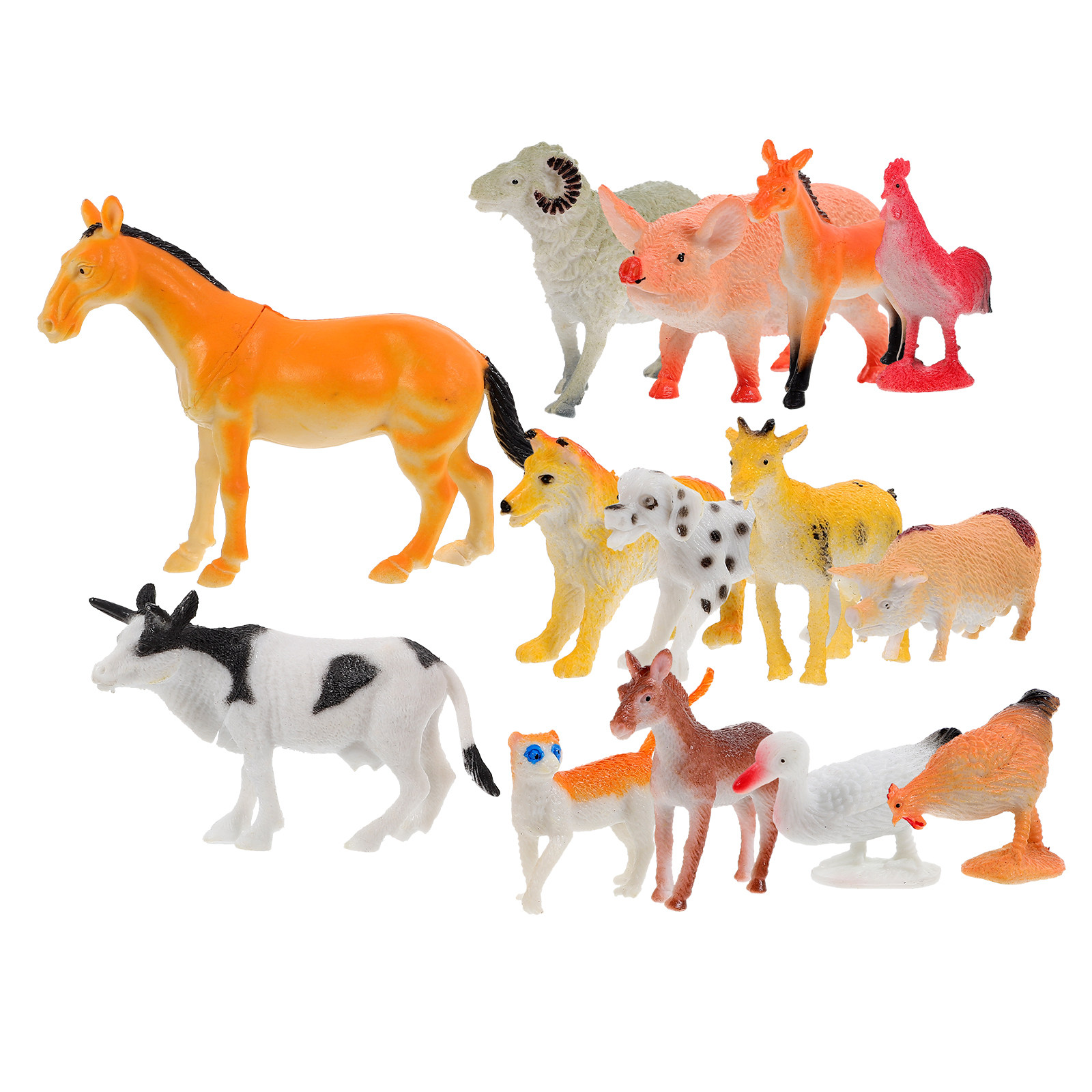 Home Office Simulator - 14Pcs Mini Farm Animal Models Creative