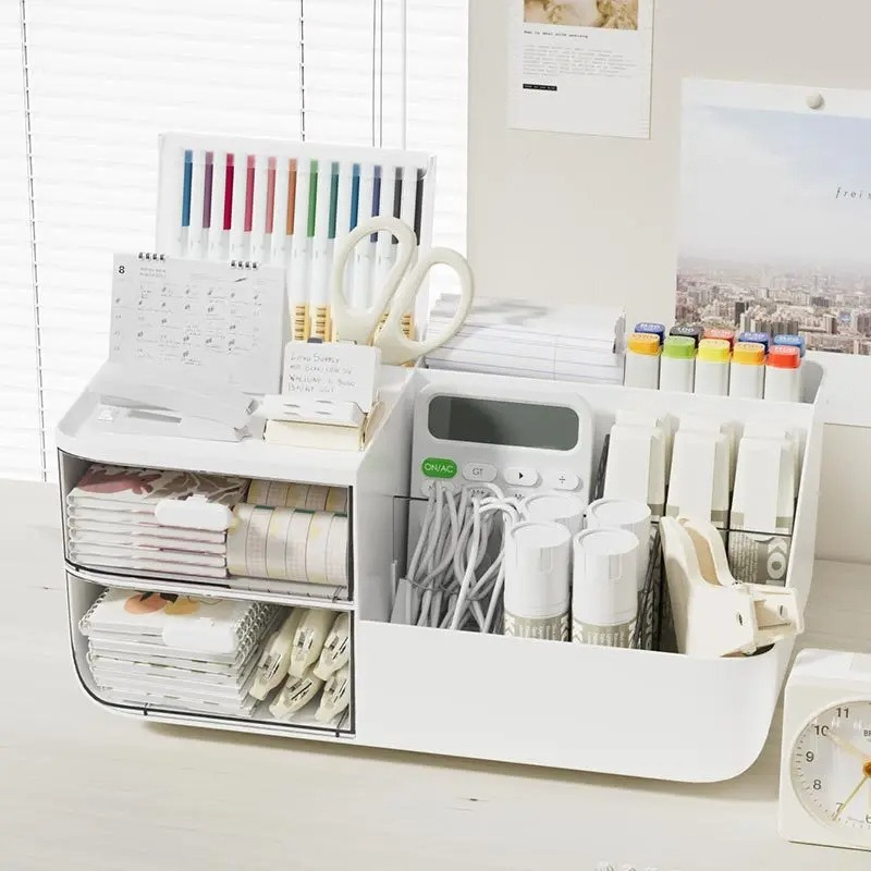 Large Capacity Multifunctional - Home Office Desk With Drawers 评论和价格