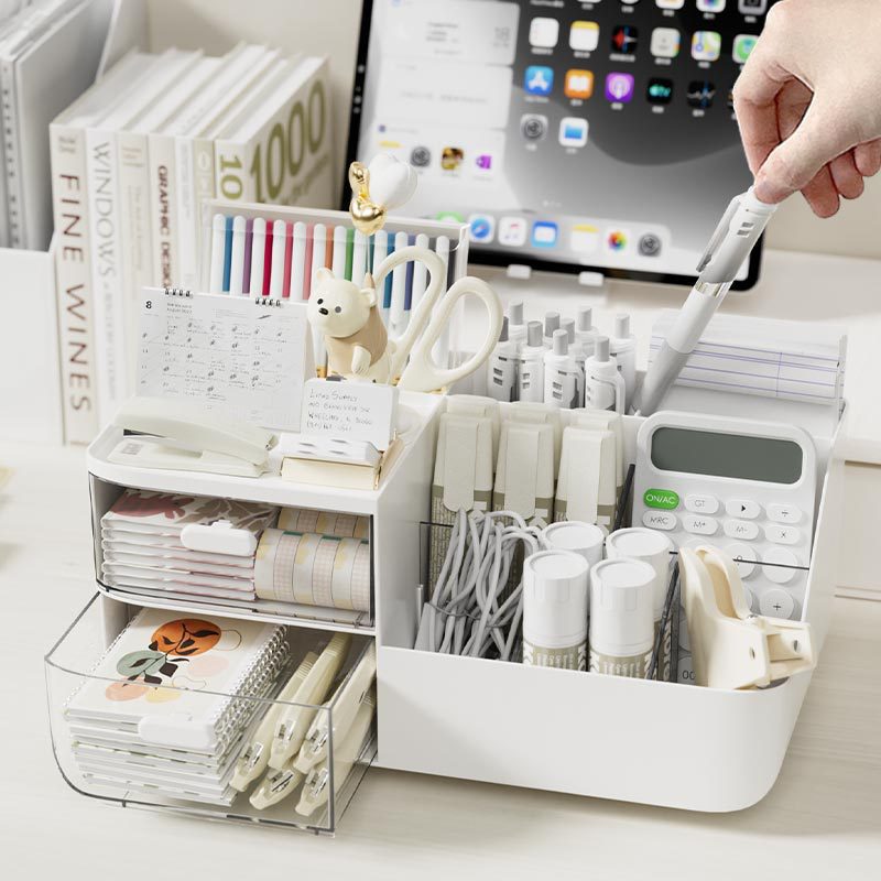 Large Capacity Multifunctional - Home Office Desk With Drawers 评论和价格