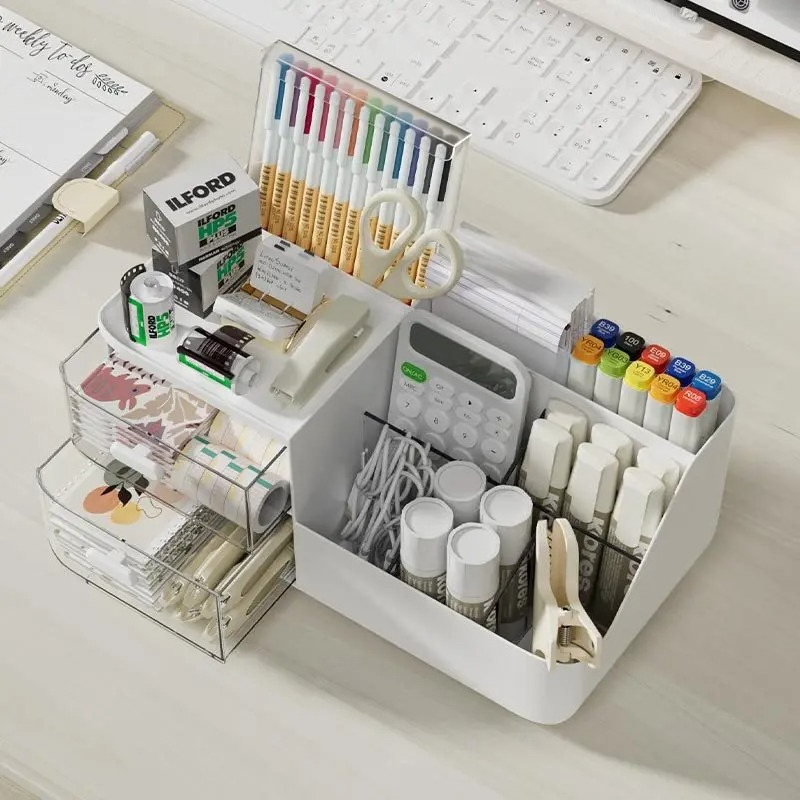 Large Capacity Multifunctional - Home Office Desk With Drawers 评论和价格
