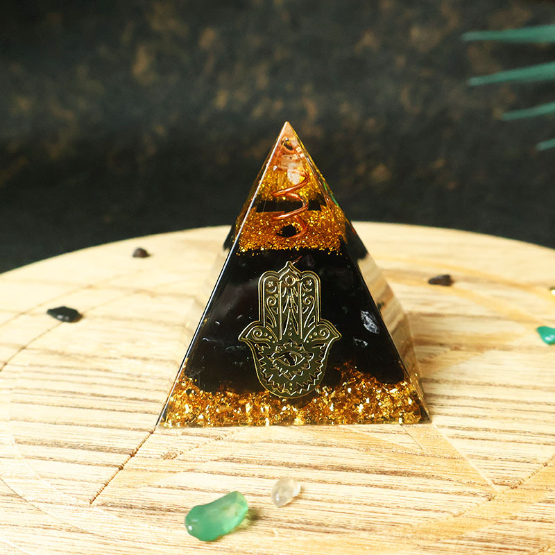 Hamsa Hand Resin Crystal Pyram - Free Home Office 评论和价格
