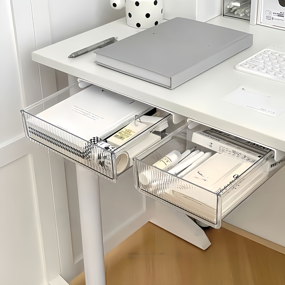 1pc Under Desk Clear Drawer Or - Home Office Desk With Drawers 评论和价格