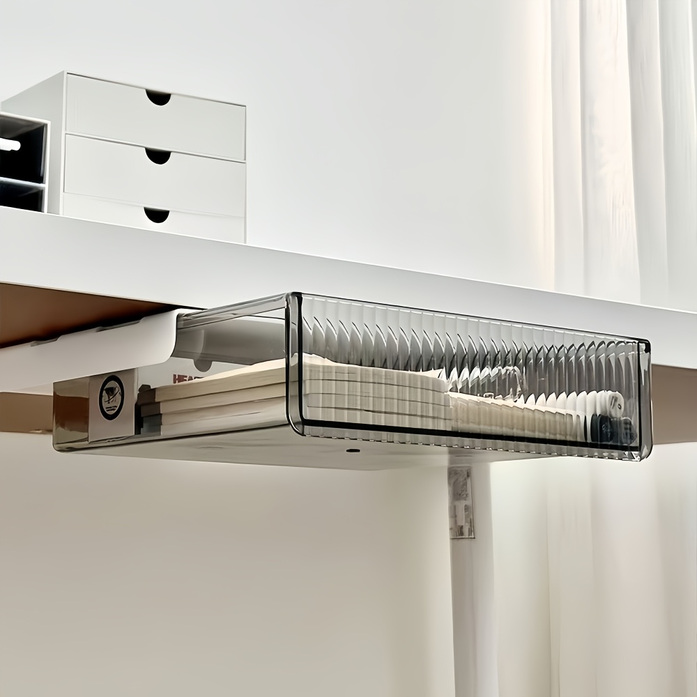 1pc Under Desk Clear Drawer Or - Home Office Desk With Drawers 评论和价格