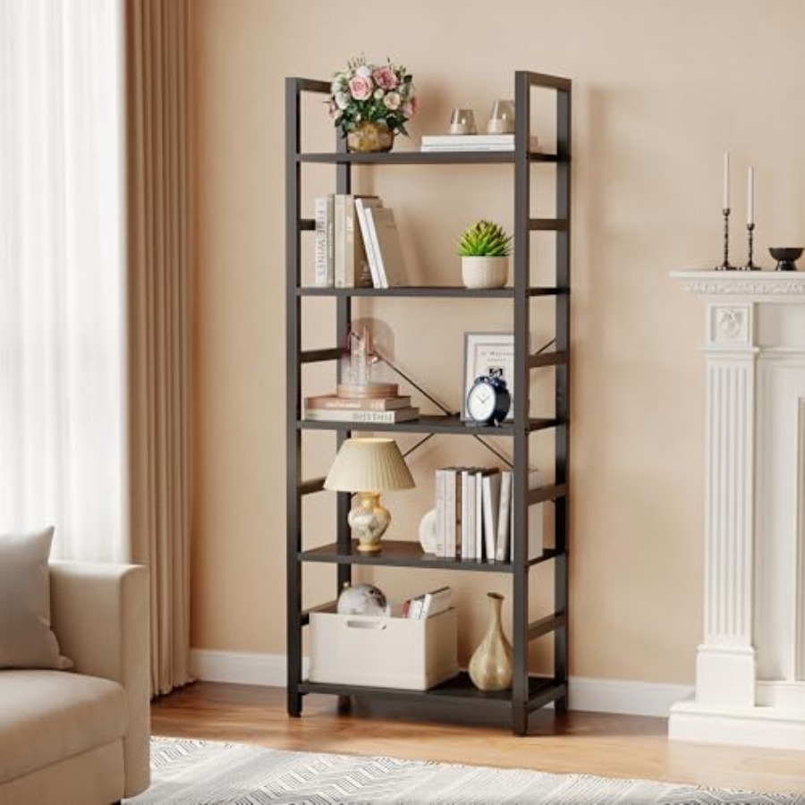 5-Tier Bookshelf, Modern Tall  - Free Home Office 评论和价格