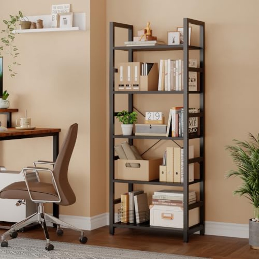 5-Tier Bookshelf, Modern Tall  - Free Home Office 评论和价格