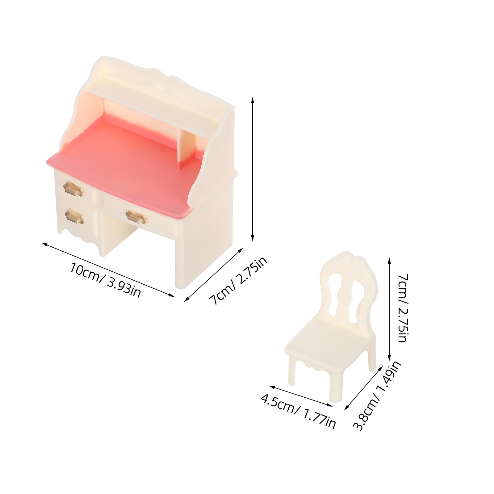 5Sets Miniature Dollhouse Furn - Home Office Simulator 评论和价格