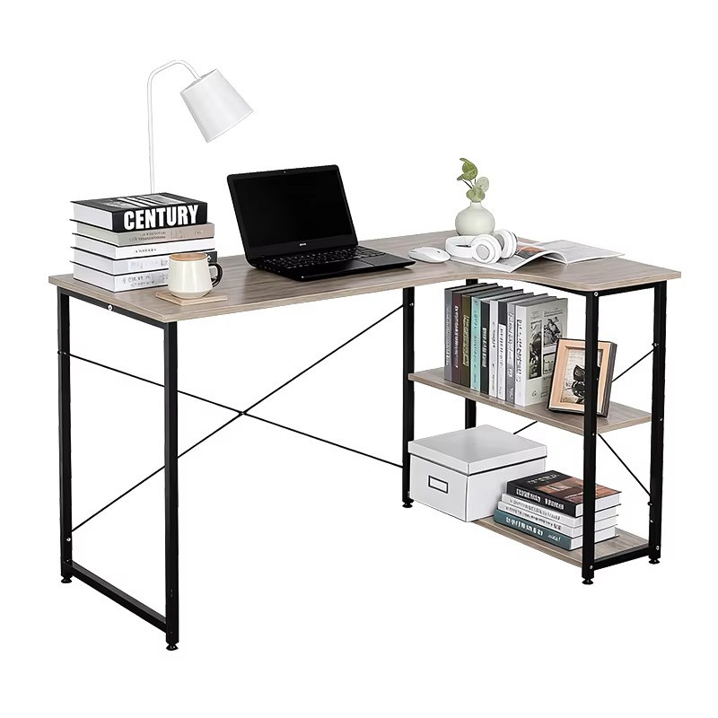 L Shaped Corner Desk With Book - Home Office Desk With Drawers 评论和价格