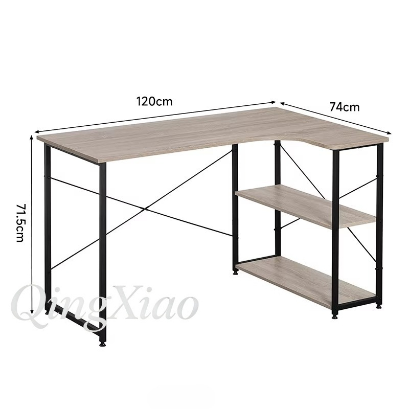 L Shaped Corner Desk With Book - Home Office Desk With Drawers 评论和价格