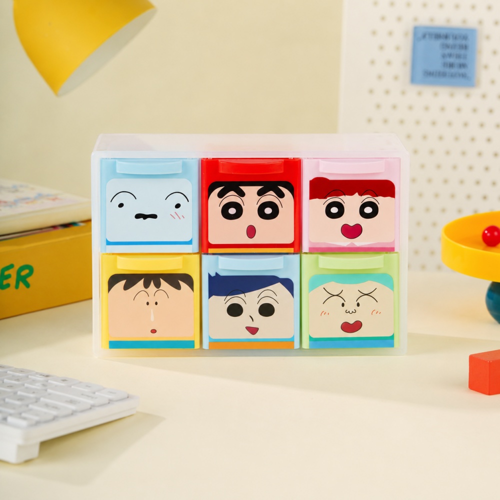 Genuine Crayon Shin-chan 6 Gri - Home Office Desk With Drawers 评论和价格