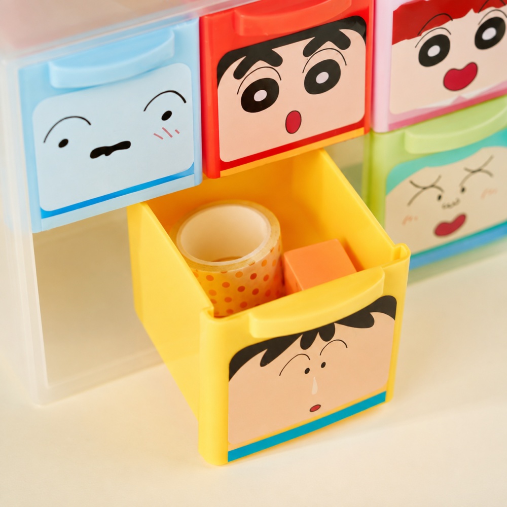 Genuine Crayon Shin-chan 6 Gri - Home Office Desk With Drawers 评论和价格