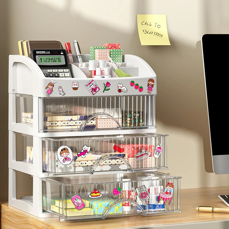 Drawer Style Storage Box Trans - Home Office Desk With Drawers 评论和价格