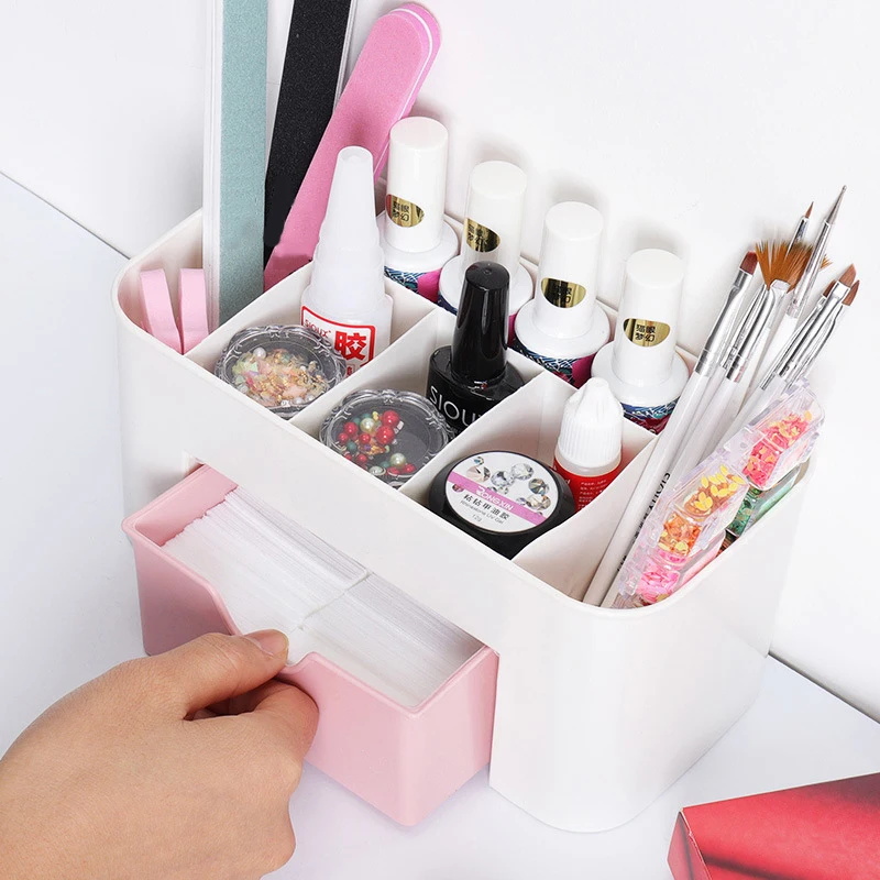 Nail Art Organizer Desktop Dra - Home Office Desk With Drawers 评论和价格
