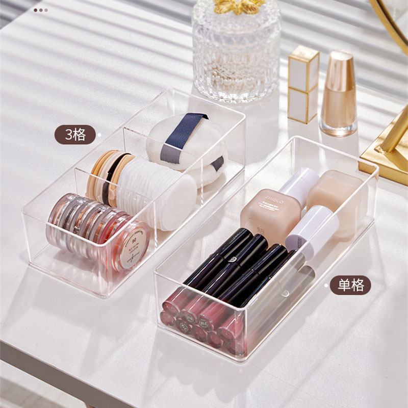 Acrylic Cosmetics Storage Box  - Home Office Desk With Drawers 评论和价格