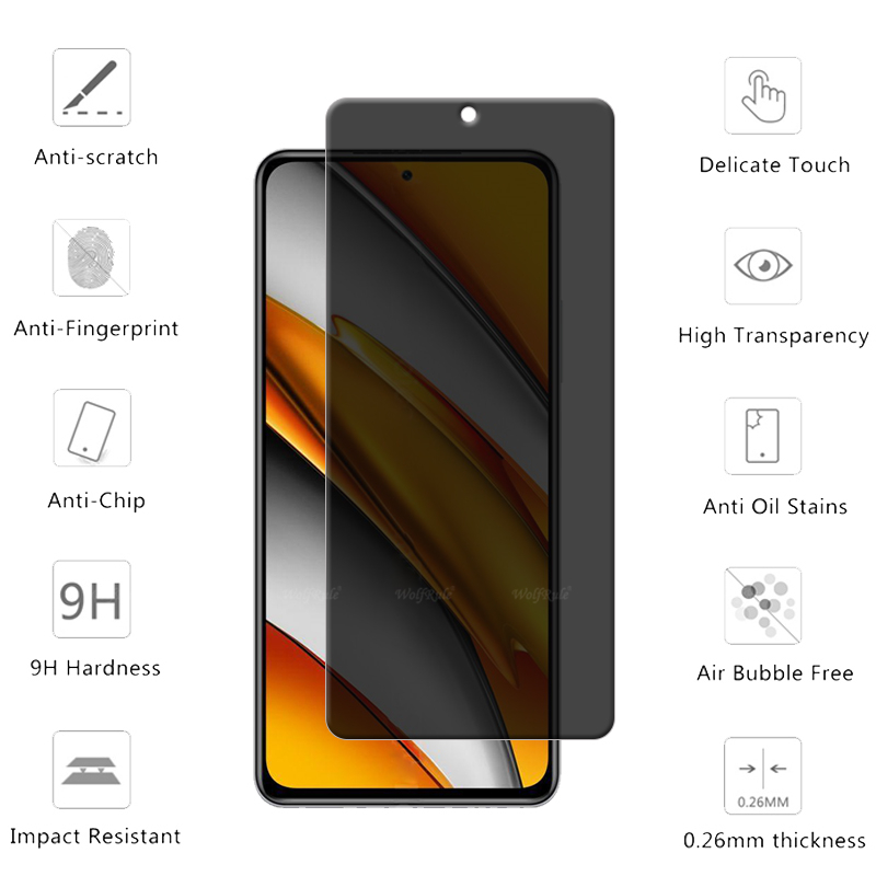 4Pcs For Poco F3 Glass Xiaomi  - Monitor Privacy Screen 评论和价格