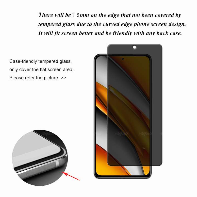 4Pcs For Poco F3 Glass Xiaomi  - Monitor Privacy Screen 评论和价格